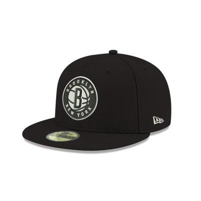 Brooklyn Nets Gorra | New Era NBA Team Color 59fifty Fitted Cap Mexico - Negros